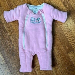 Baby Merlin magic sleep suit size 3-6 months small 12-18 lbs pink